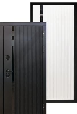 STR MX 46 860х2050х120 Черн-бел мат/сер софт MX 46  Утеплитель:есть